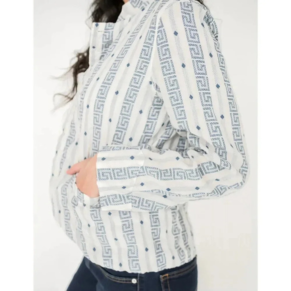 CP SHADES DREE Linen Jacquard Jacket size Large - Picture 6 of 10